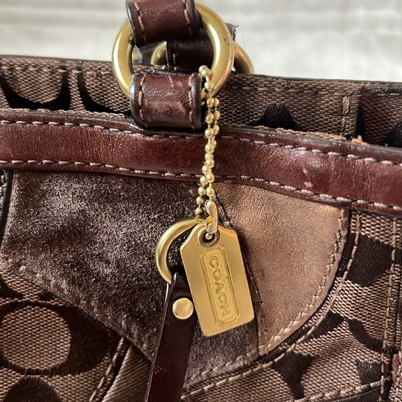 Coach Mosaic Gallery Signature CC Patchwork Shoulder Tote Bag - Picture 13 of 13